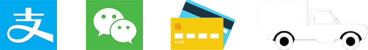 可選付款方式：支付寶、微信、銀行卡、貨到付款。